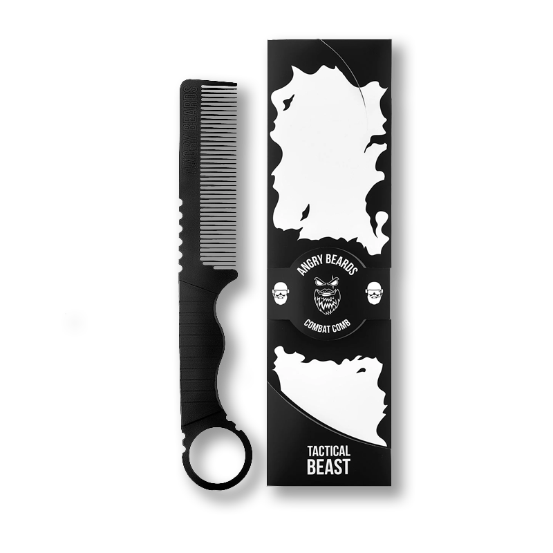 Hřeben na bradu a vlasy Angry Beards Combat comb